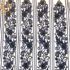 فستان مطرز بالترتر الأفريقي مطرز بالخرز قماش دانتيل طول 91.44 سم