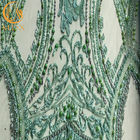 متطور مطرز أقمشة الدانتيل الأخضر / أقمشة الدانتيل المواد لفستان الزفاف